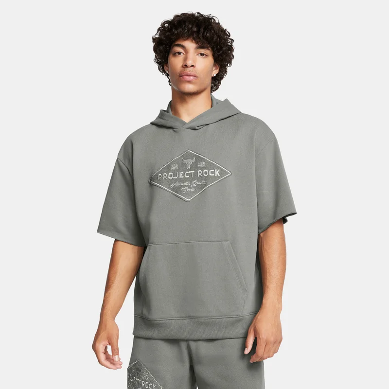 اندر ارمر هودي التمرين بروجكت روك بأكمام قصيرة للرجال